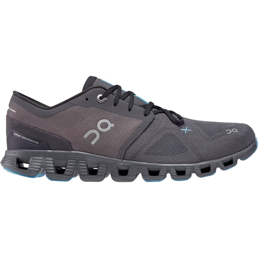 Men's On Cloud X 3, Eclipse/Magnet, 10 D Medium