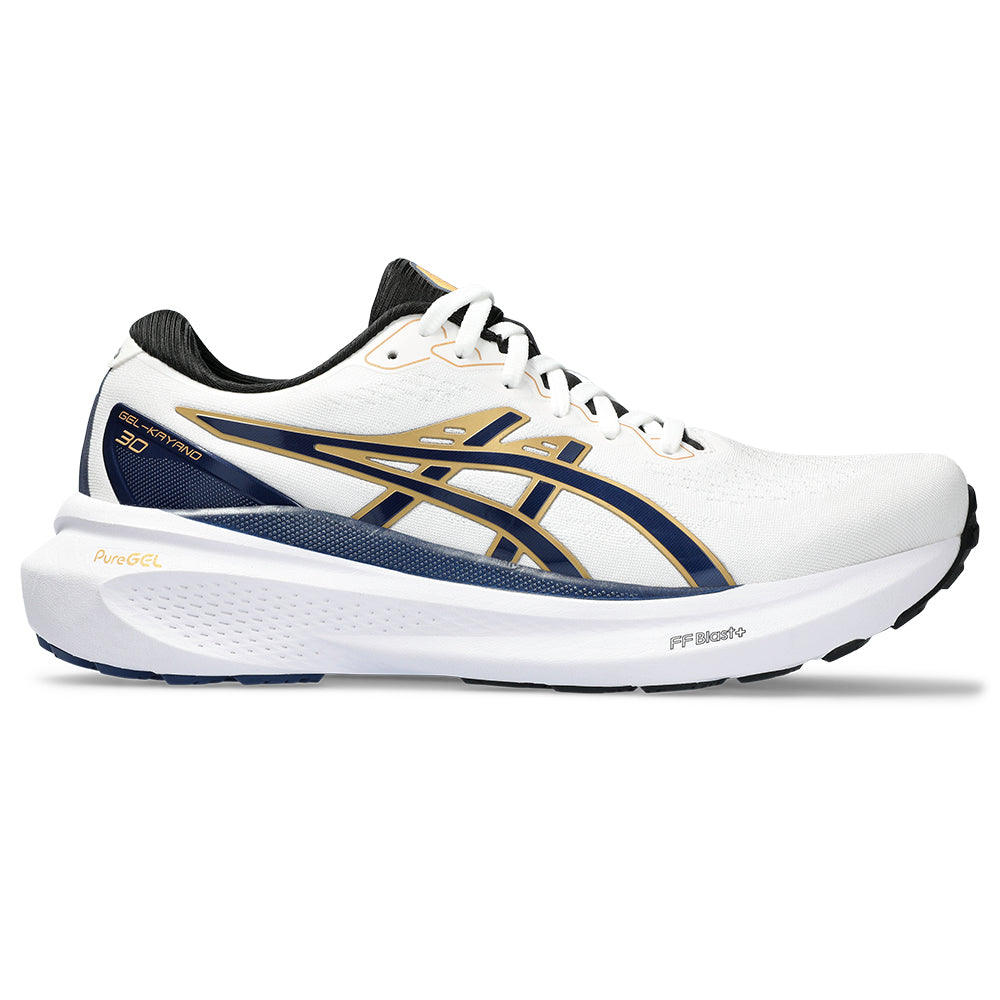 Men's Asics GEL-Kayano 30 Anniversary, White/Deep Ocean, 10.5 D Medium