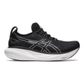 Men's Asics Gel-Nimbus 25, Black/Pure Silver, 8 D Medium