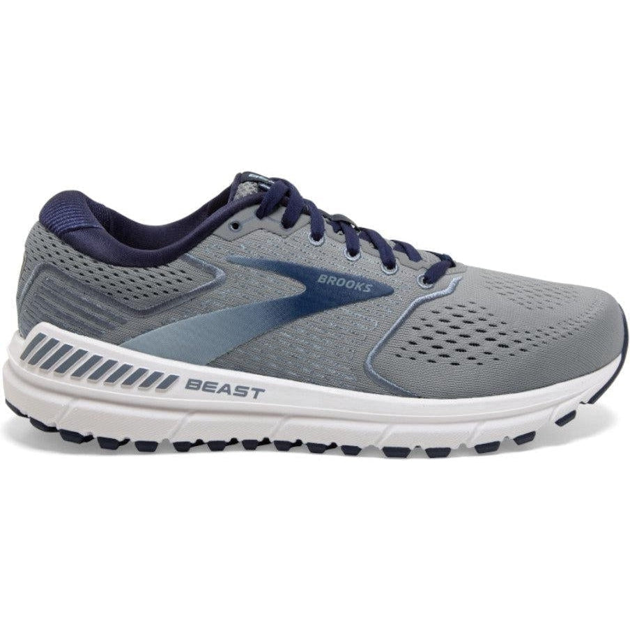 Men's Brooks Beast '20, Blue/Grey/Peacoat, 14 2E Wide