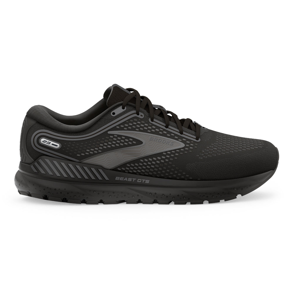 Men's Brooks Beast GTS 23, Black/Gunmetal, 11 4E Extra Wide