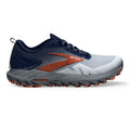Men's Brooks Cascadia 17, Blue/Navy/Firecracker, 11.5 2E Wide