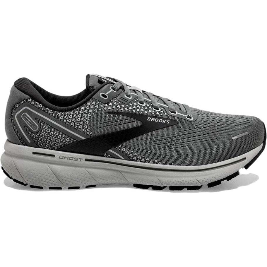 Men's Brooks Ghost 14, Grey/Alloy/Oyster, 11.5 D Medium