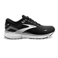 Men's Brooks Ghost 15, Black/Blackened Pearl/White, 15 D Medium