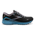 Men's Brooks Ghost 15, Black/Blackened Pearl/Blue, 14 D Medium