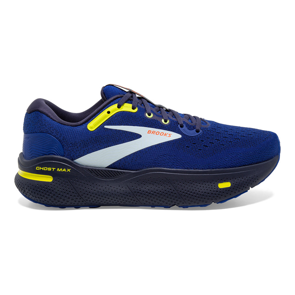 Men's Brooks Ghost Max, Surf The Web/Peacoat/Sulphur, 10.5 D Medium