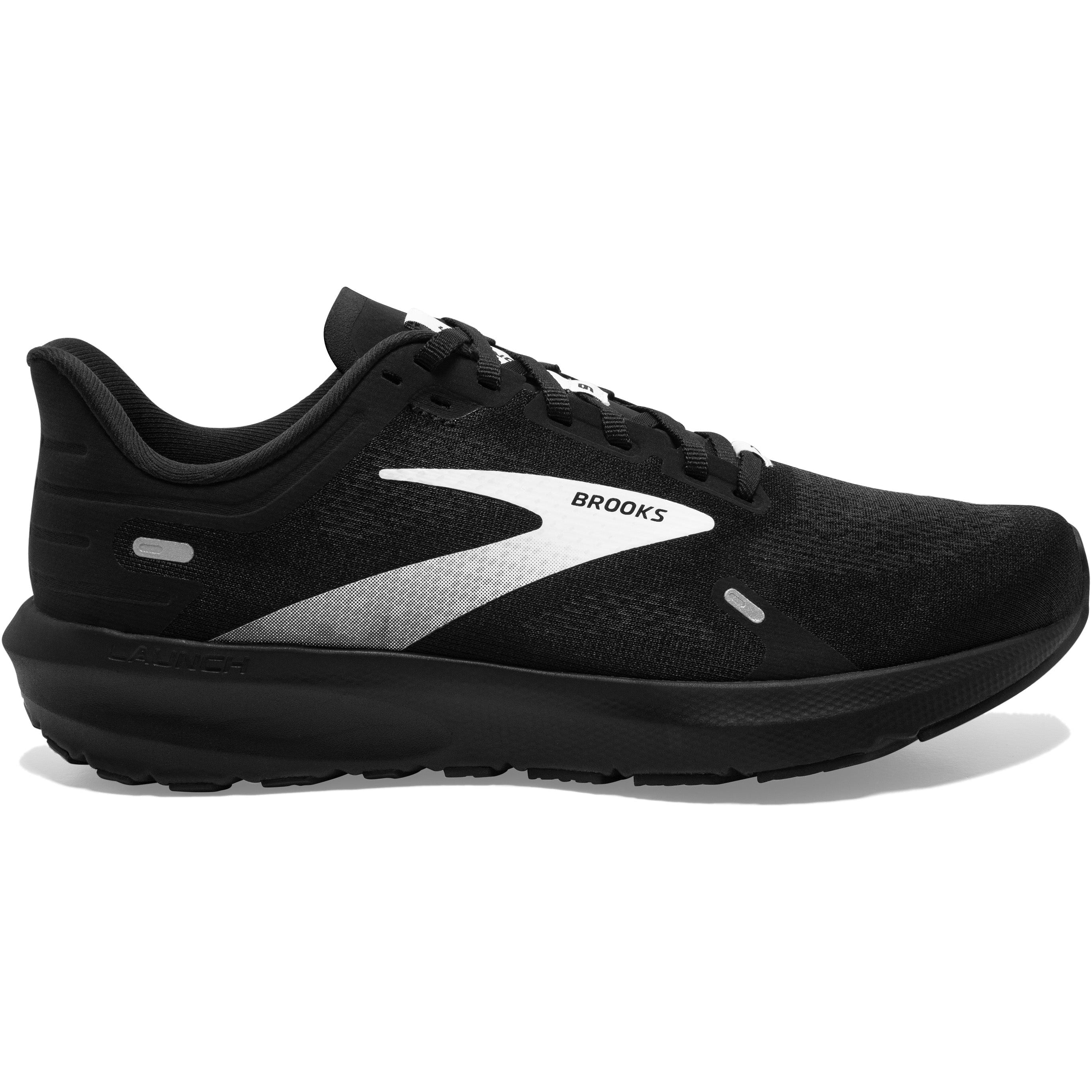 Men's Brooks Launch 9, Black/White, 9 D Medium