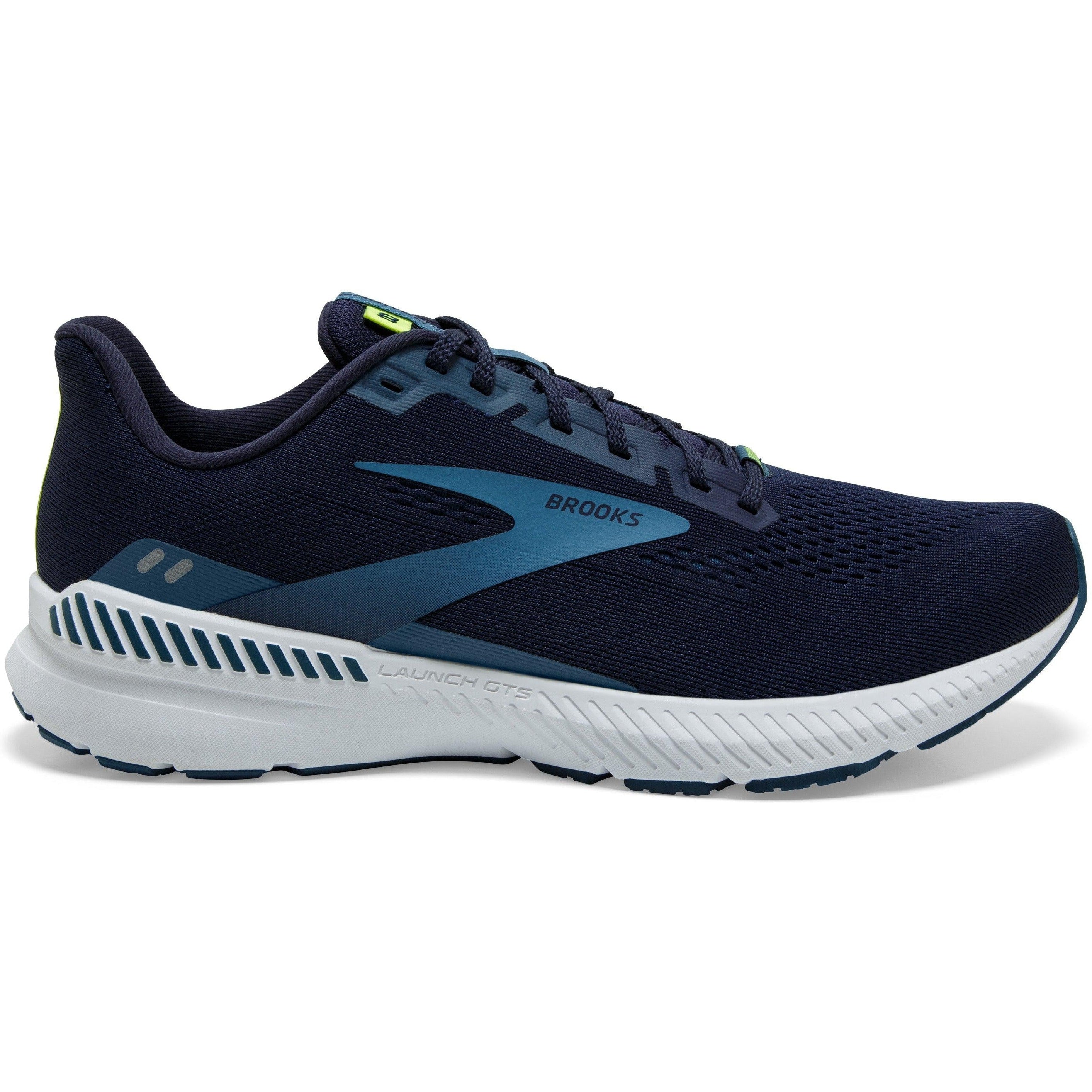 Men's Brooks Launch GTS 8, Peacoat/Legion Blue/Nightlife, 11 D Medium