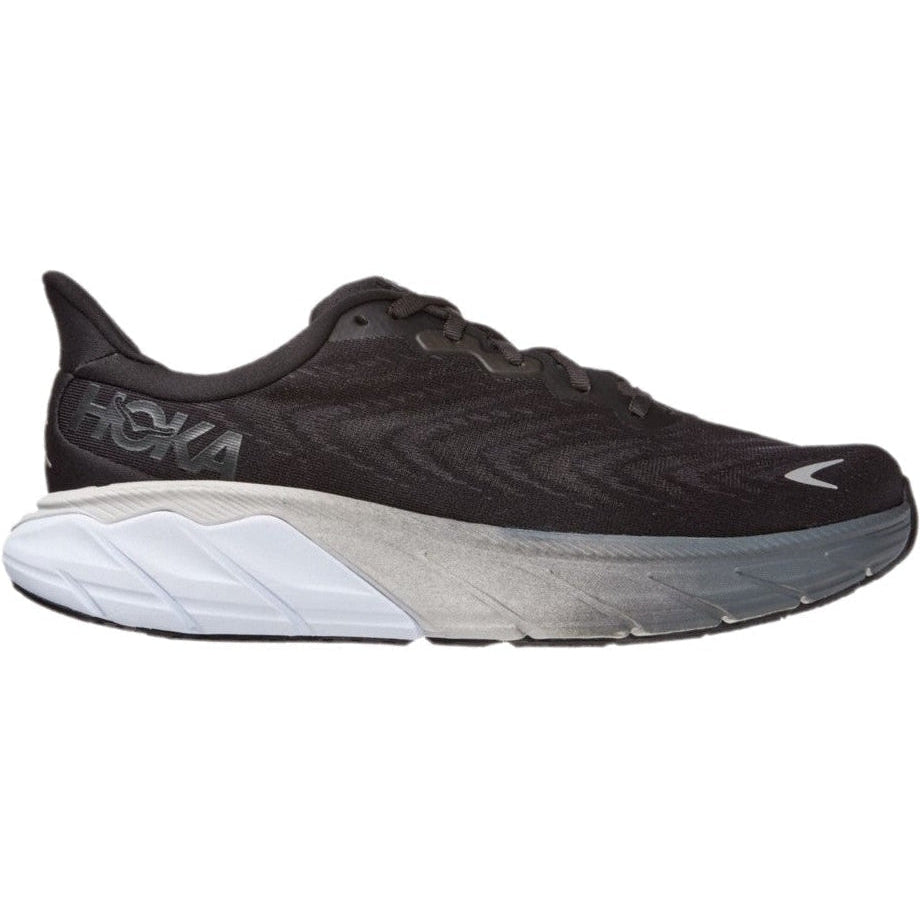 Men's Hoka One One Arahi 6, Black/White, 14 2E Wide