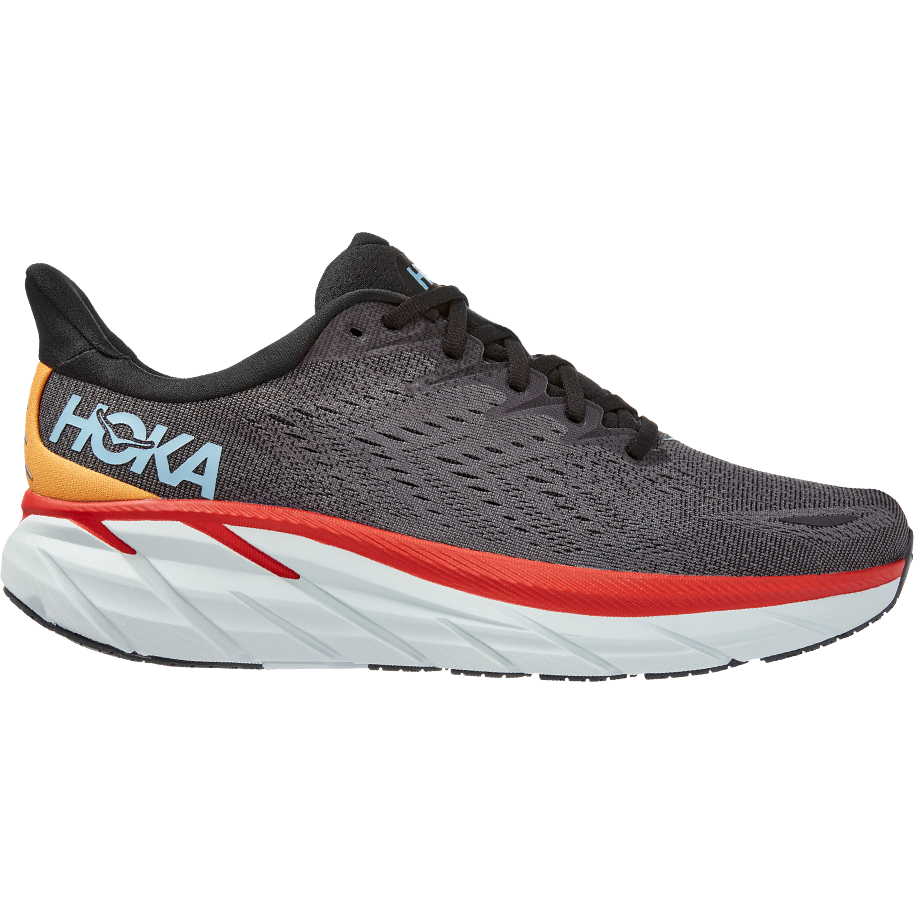 Men's Hoka One One Clifton 8, Anthracite/Castlerock, 8 D Medium