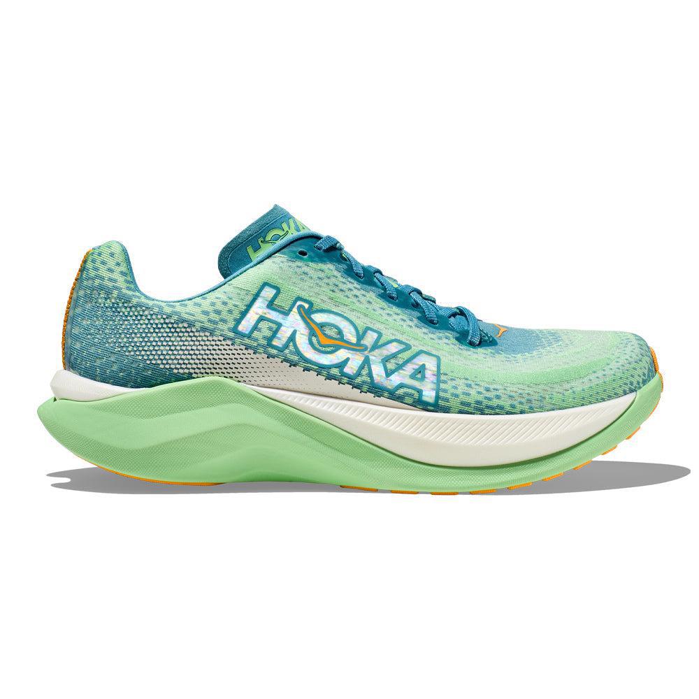 Men's Hoka One One Mach X, Ocean Mist/Lime Glow, 11.5 D Medium