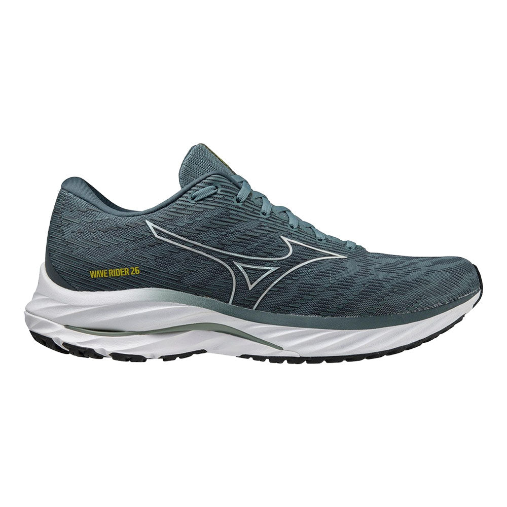 Men's Mizuno Wave Rider 26, Goblin Blue/Vaporous Grey, 8 D Medium