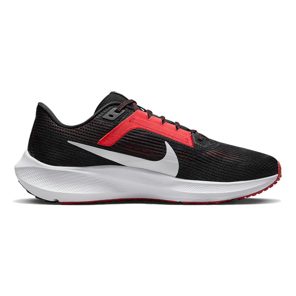 Men's Nike Pegasus 40, Black/White-Lt Crimson, 10 D Medium