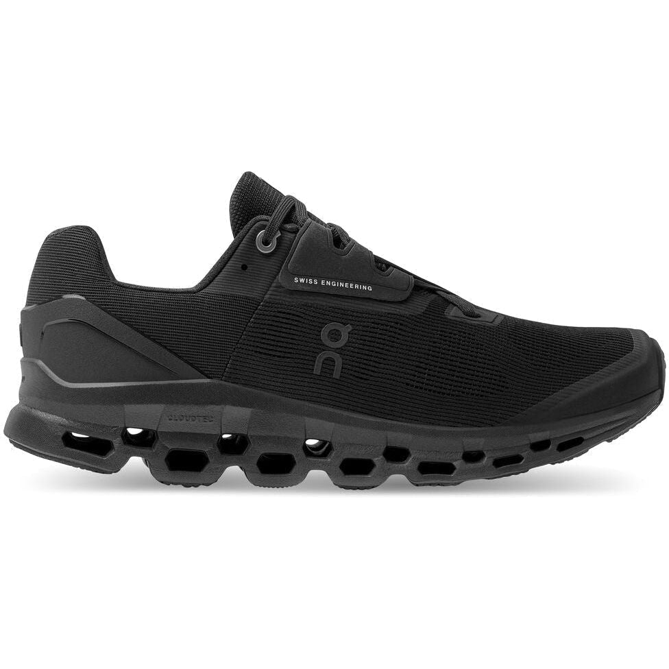 Men's On Cloudstratus, Black, 9 D Medium