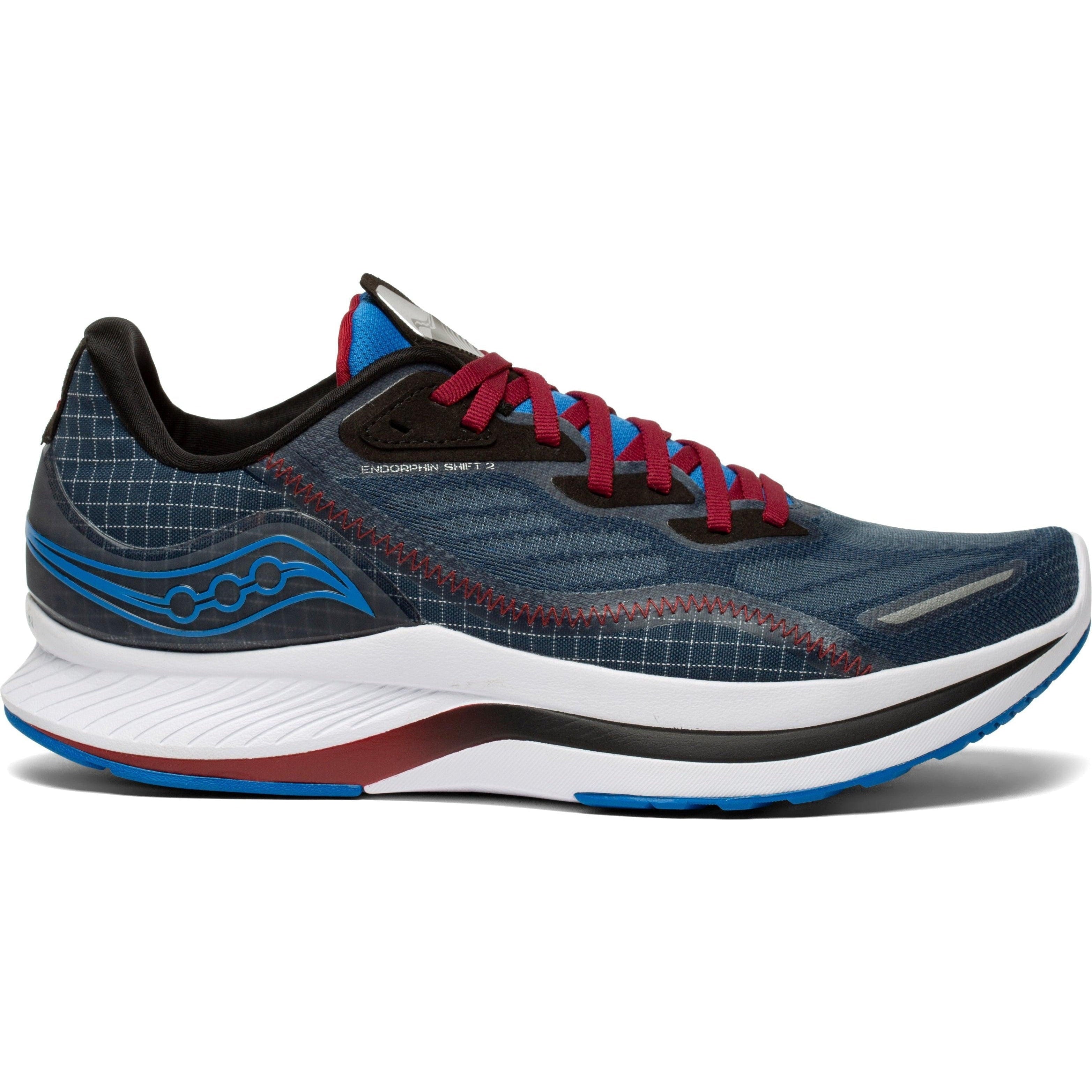 Men's Saucony Endorphin Shift 2, Space/Mulberry, 10 D Medium