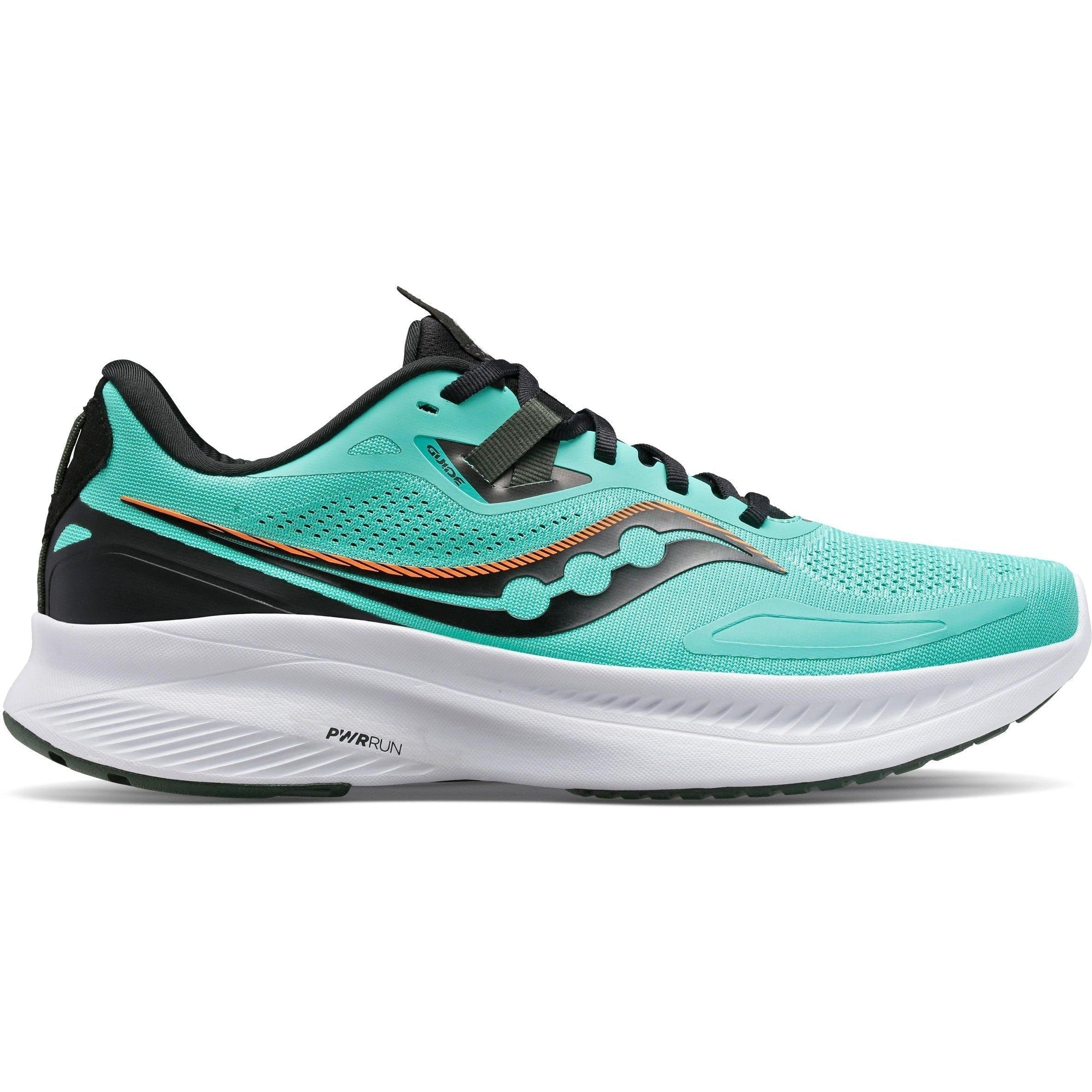 Men's Saucony Guide 15, Coolmint/Zest, 9.5 D Medium