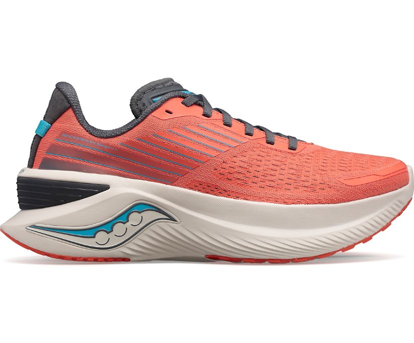 Women's Saucony Endorphin Shift 3, Coral/Shadow, 8.5 B Medium