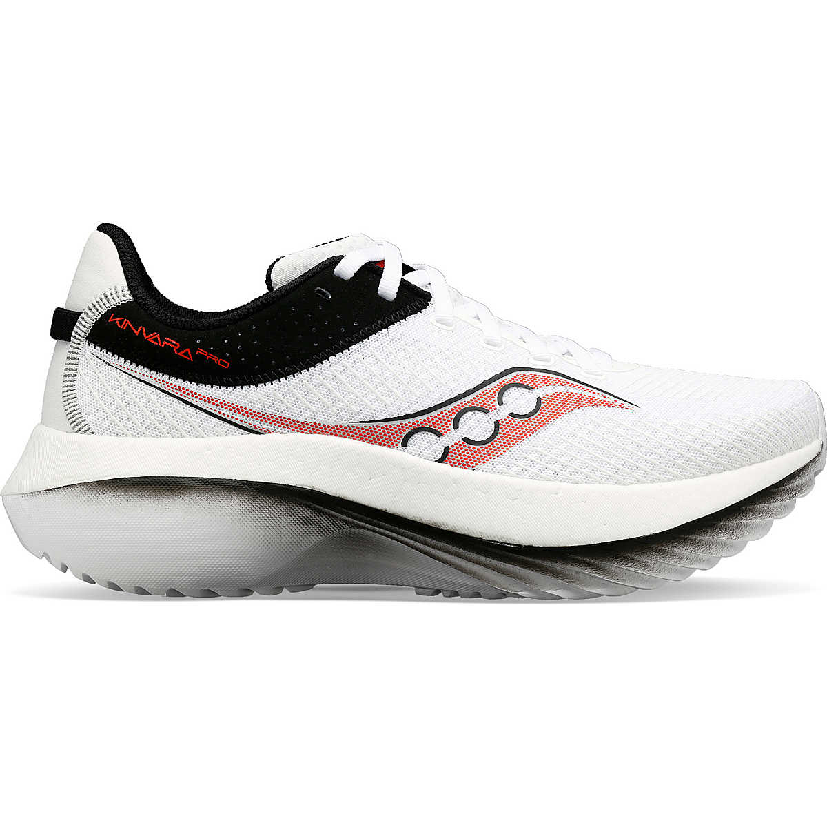 Men's Saucony Kinvara Pro, White/Infrared, 10.5 D Medium