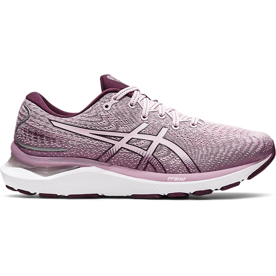 Women's Asics GEL-Cumulus 24, Barely Rose/Deep Plum, 10 B Medium