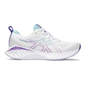 Women's Asics Gel-Cumulus 25, White/Gris Blue, 9.5 B Medium