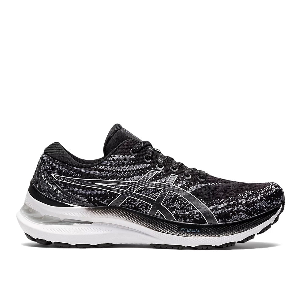 Women's Asics Gel-Kayano 29, Black/White, 9 B Medium