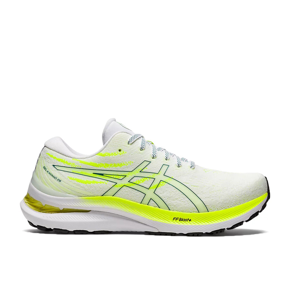 Women's Asics Gel-Kayano 29, White/Velvet Pine, 7.5 B Medium