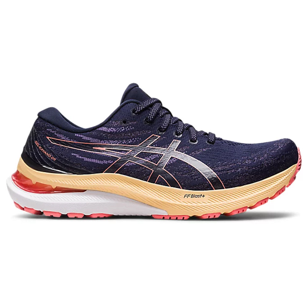 Women's Asics GEL-Kayano 29, Midnight/Papaya, 10 B Medium