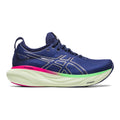 Women's Asics Gel-Nimbus 25, Indigo Blue/Pure Silver, 8 B Medium