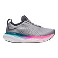 Women's Asics Gel-Nimbus 25, Sheet Rock/White, 9 D Wide