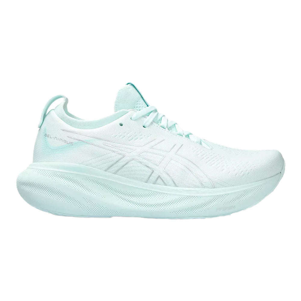 Women's Asics Gel-Nimbus 25, Soothing Sea/Pure Silver, 8.5 B Medium