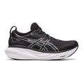 Women's Asics Gel-Nimbus 25, Black/Pure Silver, 6 B Medium