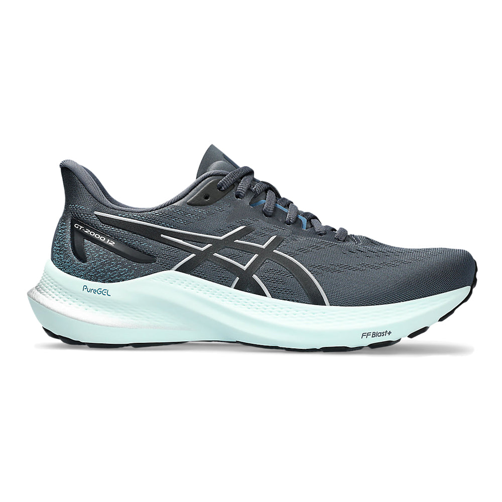 Women's Asics GT-2000 12, Tarmac/Pure Silver, 10 B Medium