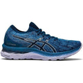 Women's Asics Gel-Nimbus 23, Floss/Mako Blue, 8.5 B Medium