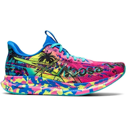 Women's Asics NOOSA TRI 14, PINK GLO/BLACK, 10.5 B Medium