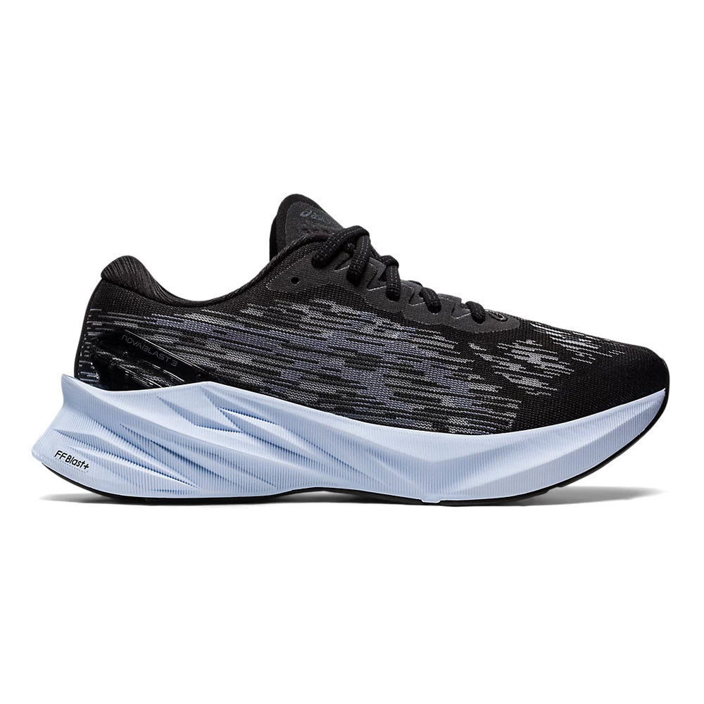 Women's Asics Novablast 3, Black/Sheet Rock, 8 B Medium