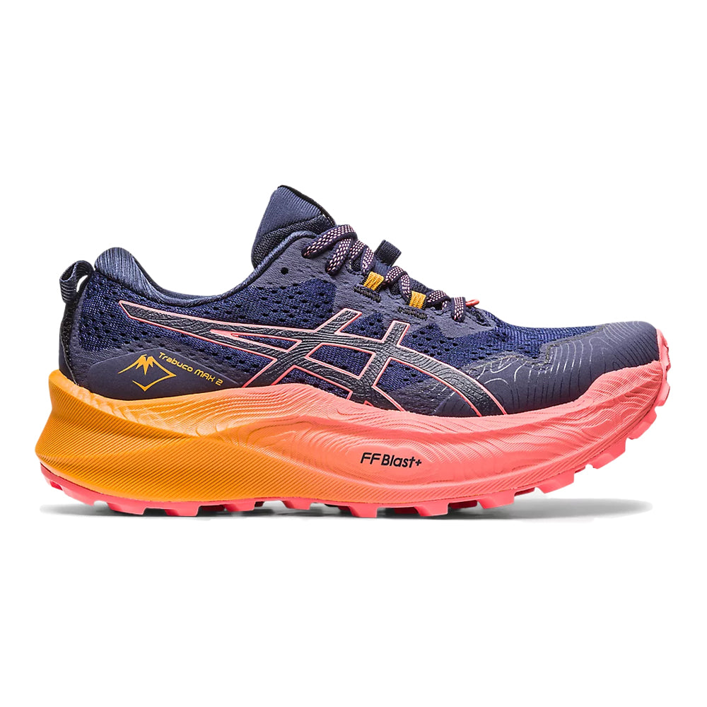 Women's Asics Trabuco Max 2, Midnight/Papaya, 10 B Medium
