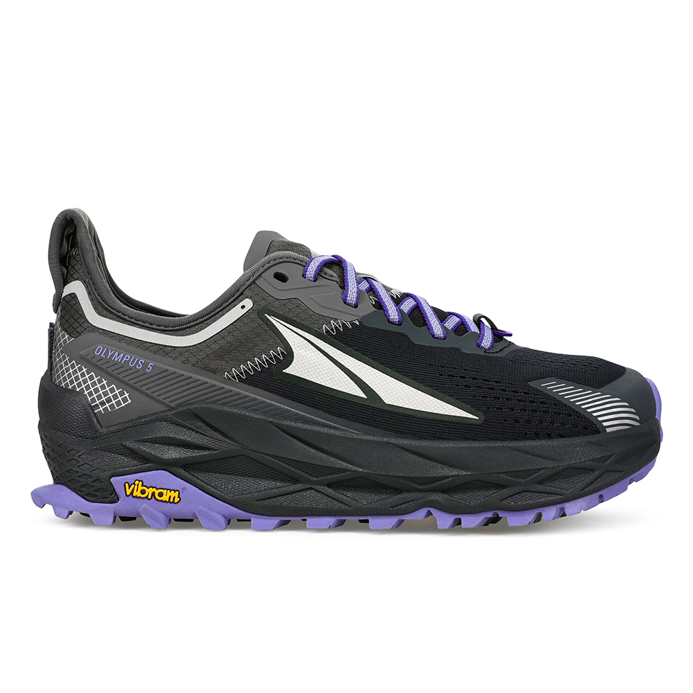 Women's Altra Olympus 5, Black/Gray, 7 B Medium