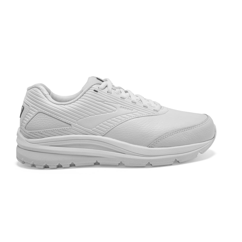 Women's Brooks Addiction Walker 2, White/White, 9 2E Extra Wide