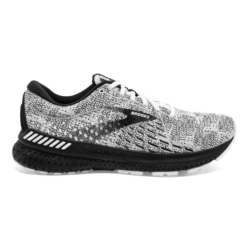 Women's Brooks Adrenaline GTS 21, White/Grey/Black, 10.5 B Medium