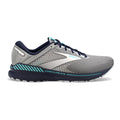 Women's Brooks Adrenaline GTS 22, Grey/Peacoat/Aruba, 10.5 B Medium