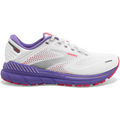 Women's Brooks Adrenaline GTS 22, White/Coral/Purple, 8 B Medium