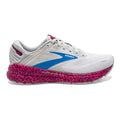 Women's Brooks Adrenaline GTS 22, White/Oyster/Brilliant, 8 B Medium