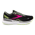 Women's Brooks Adrenaline GTS 23, Black/Gunmetal/Sharp Green, 8.5 2A Narrow