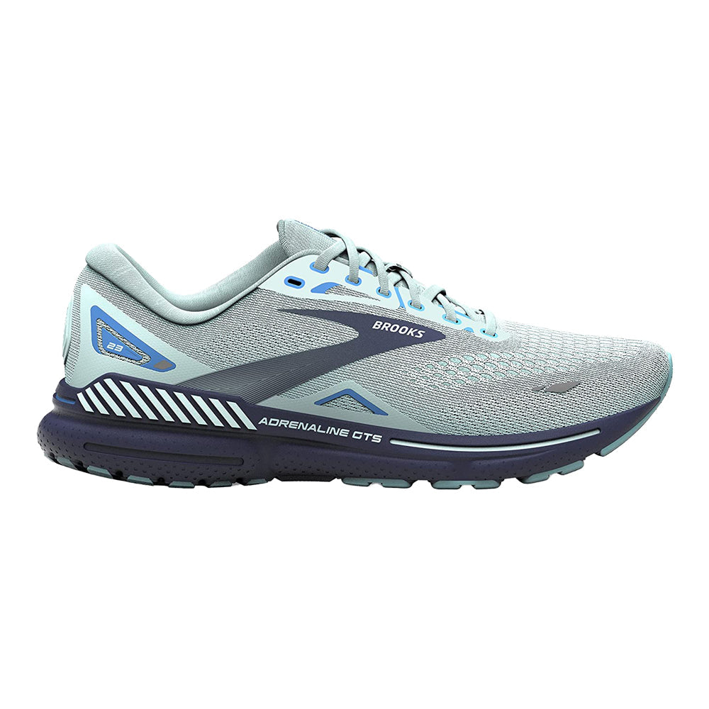Women's Brooks Adrenaline GTS 23, Blue Glass/Nile Blue/Marina, 8.5 B Medium