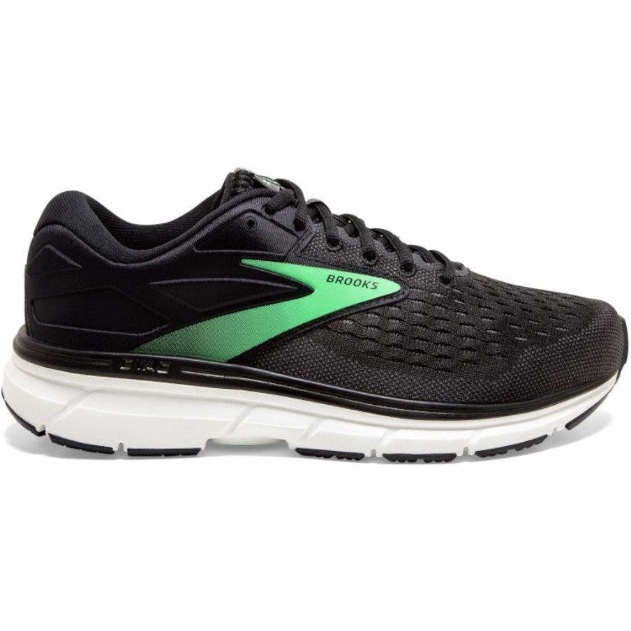 Women's Brooks Dyad 11, Black/Ebony/Green, 9 B Medium