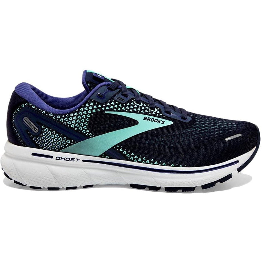 Women's Brooks Ghost 14, Peacoat/Yucca/Navy, 9.5 B Medium