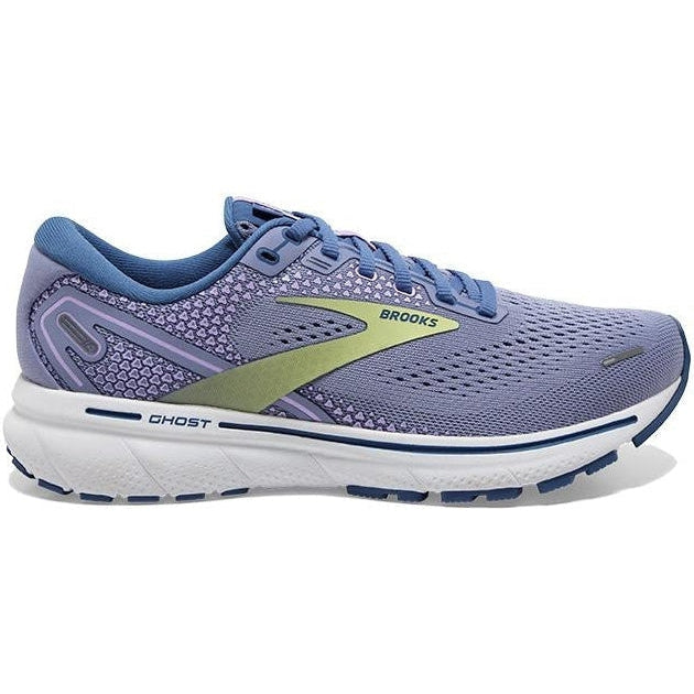 Women's Brooks Ghost 14, Purple Impression/Dutch/Lime, 6.5 B Medium