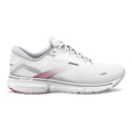 Women's Brooks Ghost 15, White/Oyster/Viola, 9 B Medium