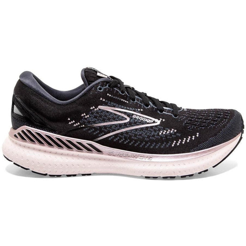Women's Brooks Glycerin GTS 19, Black/Ombre/Metallic, 7 D Wide