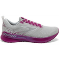 Women's Brooks Levitate GTS 5, Grey/Lavender/Baton Rouge, 8.5 B Medium